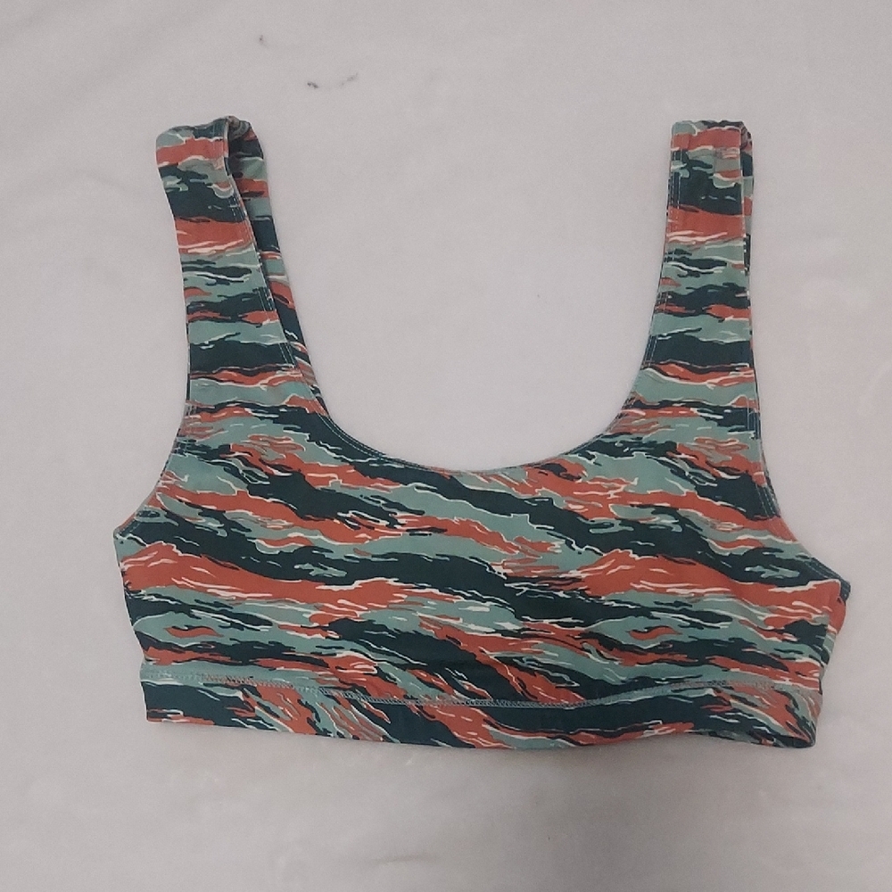 Camouflage Patterned Crop Top